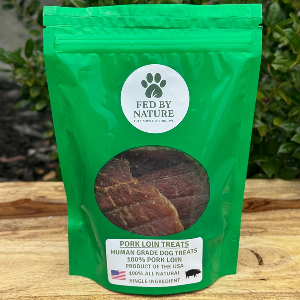 Sliced Pork Loin – Human Grade Dog Treats (6.5oz)