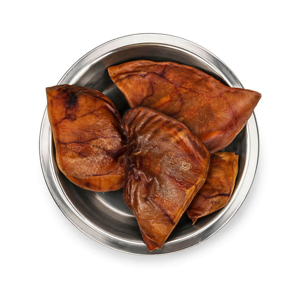 Whole pig ears dog treats bag, Fed By Nature 5 count, single ingredient human grade