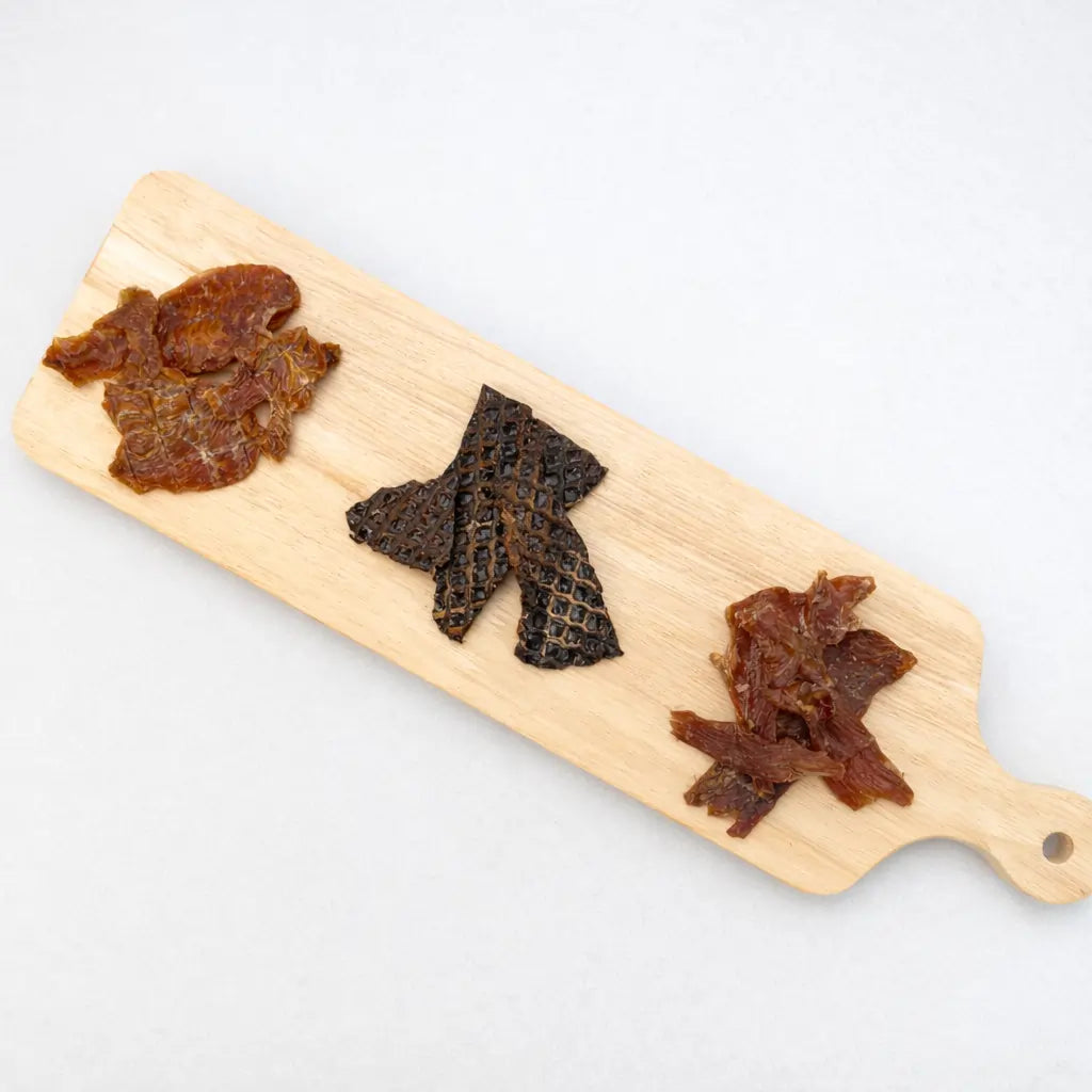 Fed By Nature sample pack treats variety, human grade single ingredient dog treats from Texas