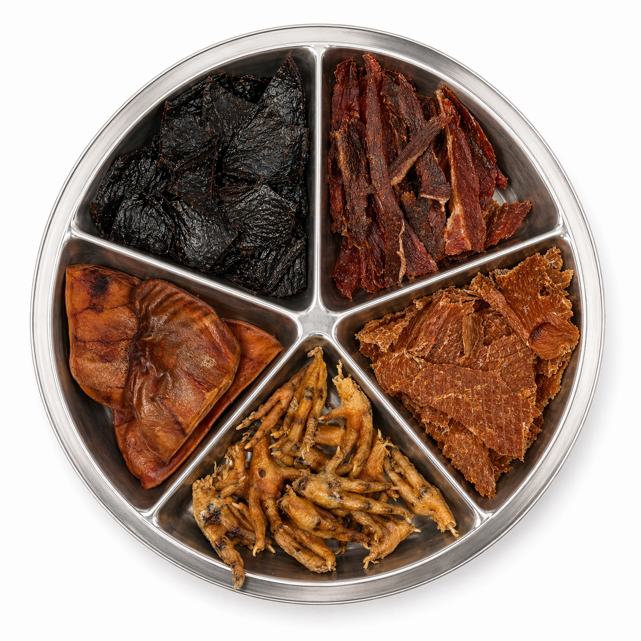 Fed By Nature Return to the Wild bundle with whole chicken feet, pig ears and protein strip treats