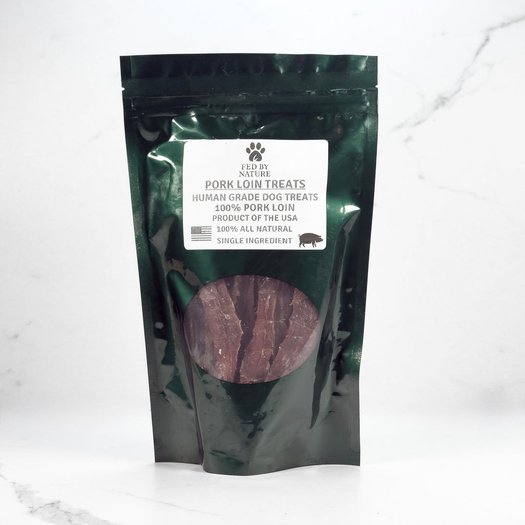 Sliced Pork Loin – Human Grade Dog Treats (6.5oz)