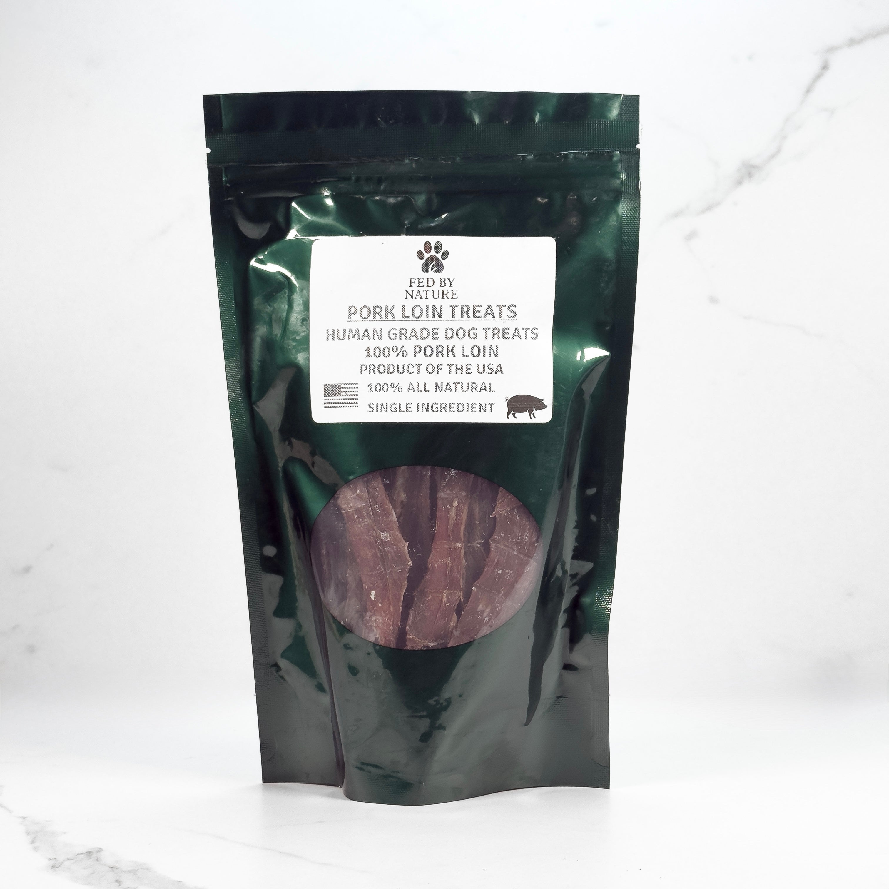Sliced Pork Loin – Human Grade Dog Treats (6.5oz)