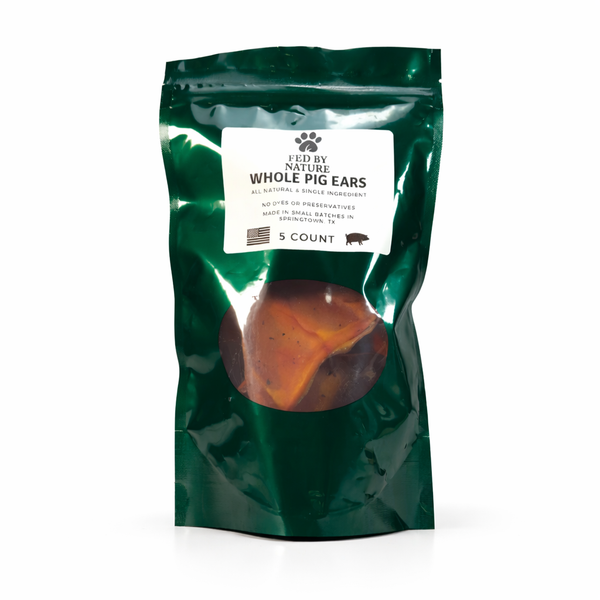 Whole Pig Ears Dog Treats 5 ct.
