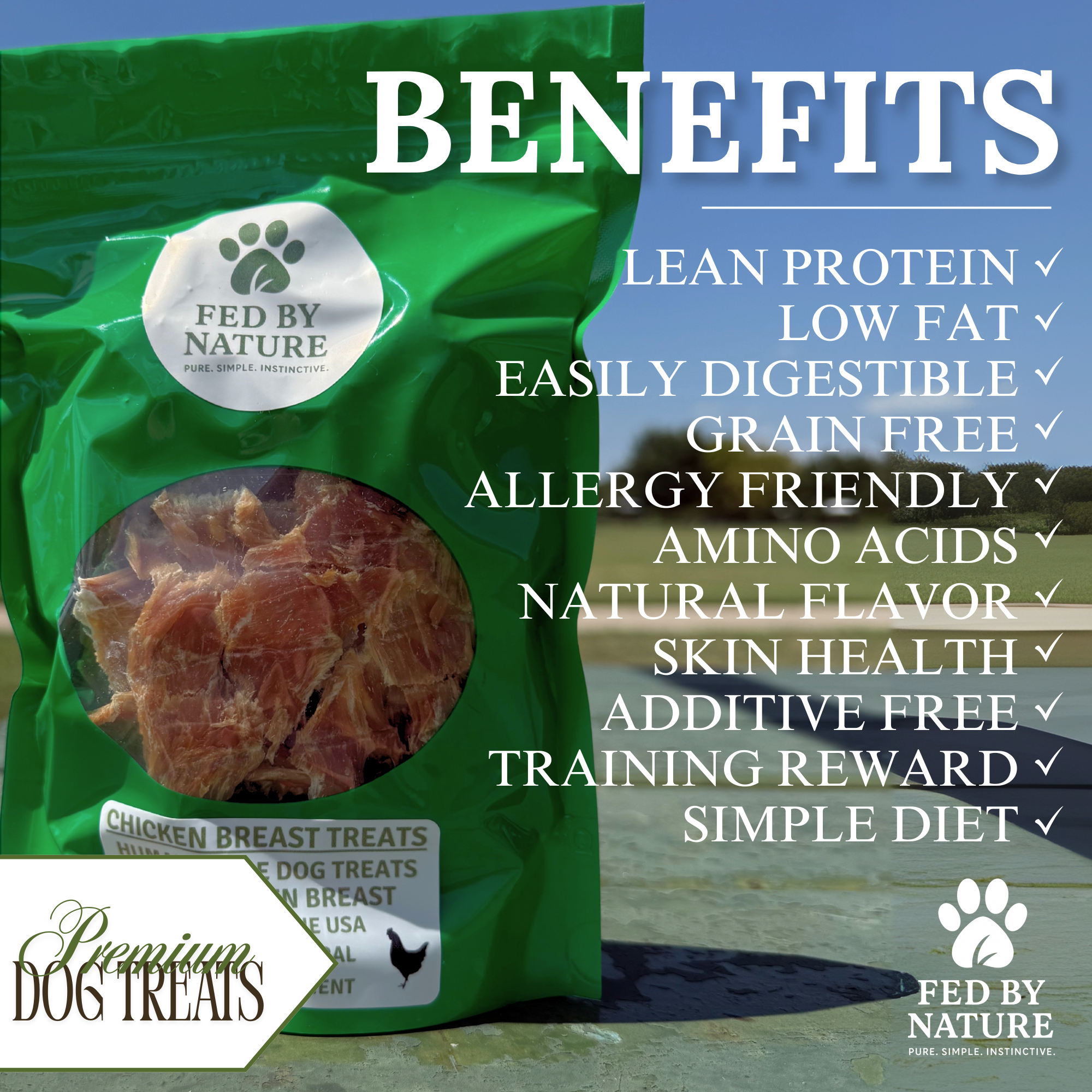 Sliced Chicken Breast – Human Grade Dog Treats (6.5oz)