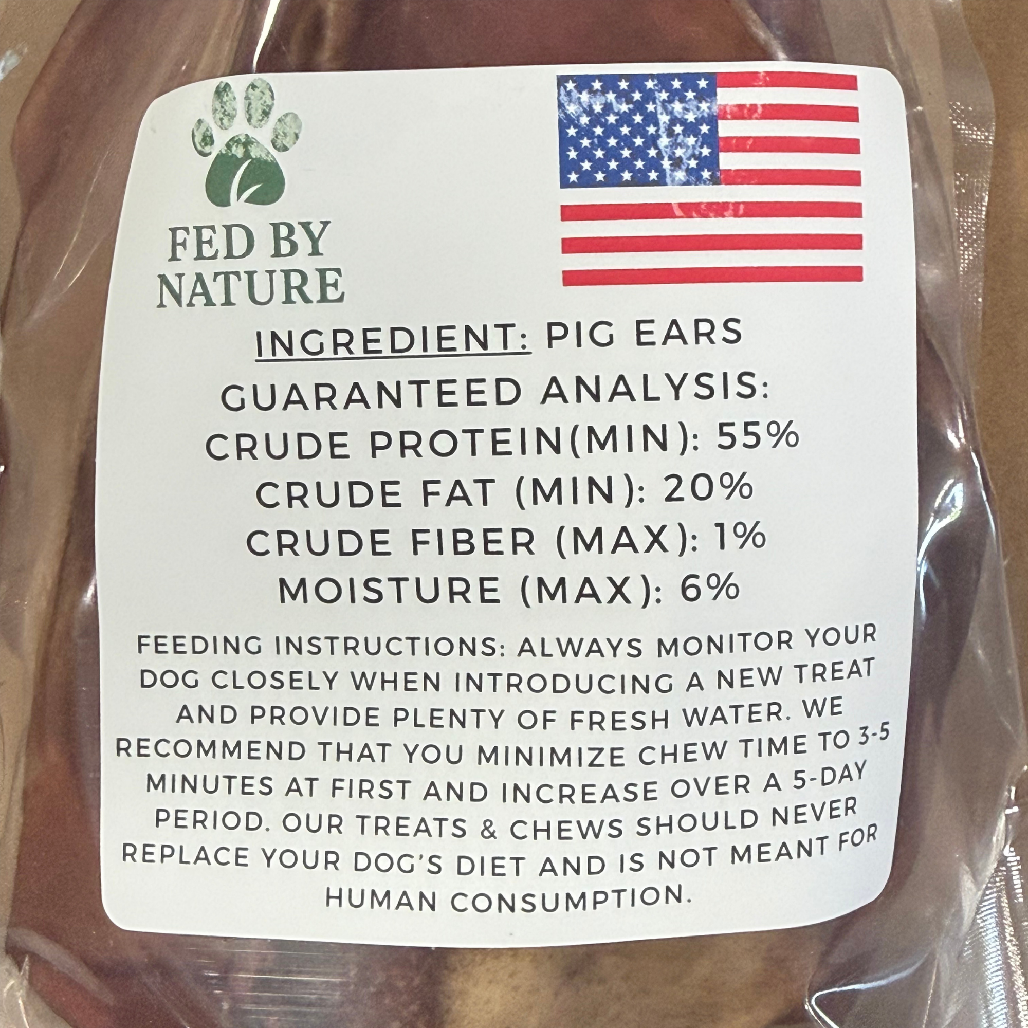 Whole Pig Ears Dog Treats 5 ct.