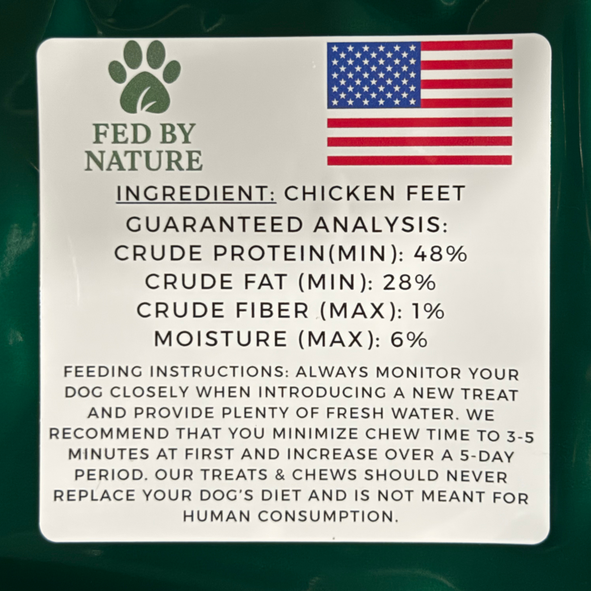 Whole Chicken Feet Dog Treats 12 ct.